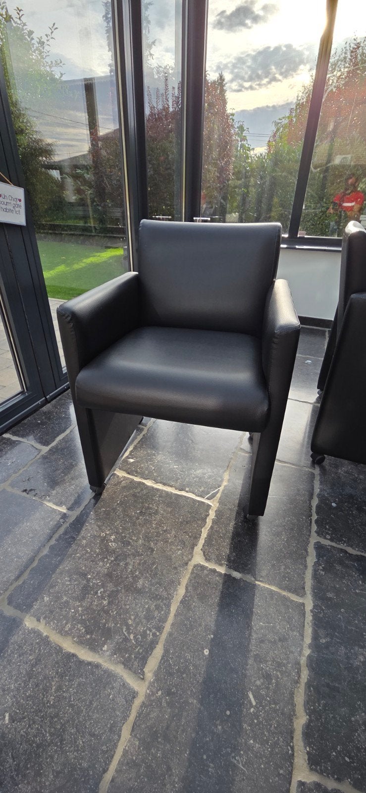 4 fauteuils moderne simili-cuir, Jardin & Terrasse, Enlèvement, Utilisé