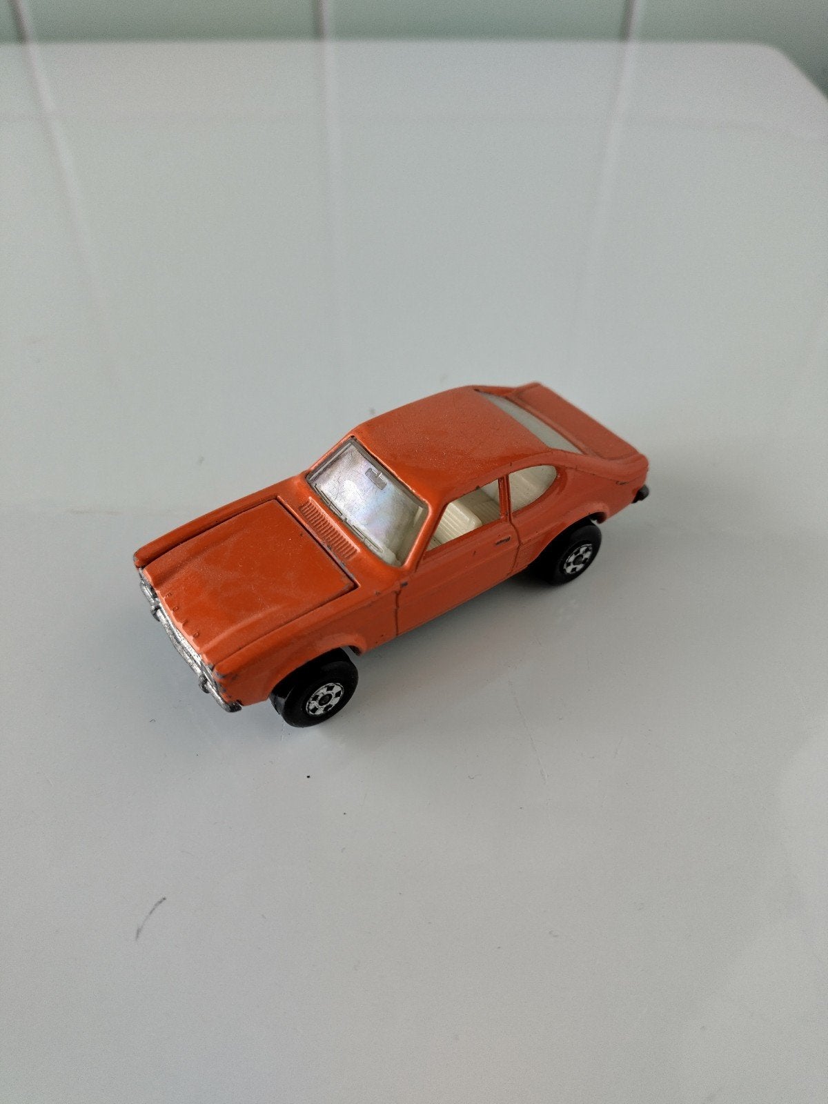 Vintage Matchbox Ford Capri AFHALING LEES BESCHRIJVING, Hobby en Vrije tijd, Ophalen, Gebruikt, Auto, Matchbox