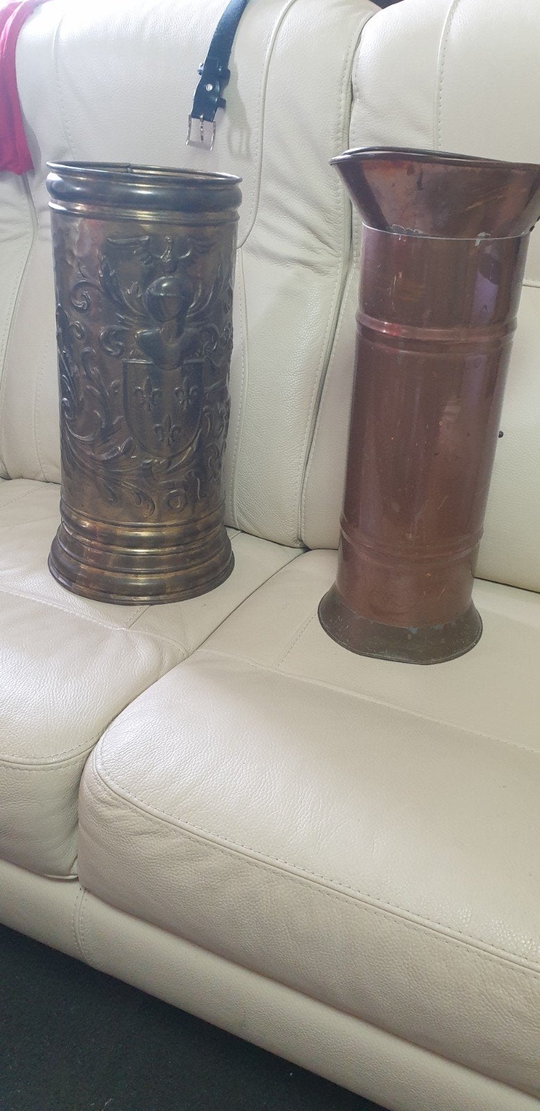 2 antieke koperen paraplubak,, Enlèvement