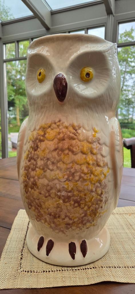 Vase en forme de hibou/Grand porte-parapluies vintage, Enlèvement