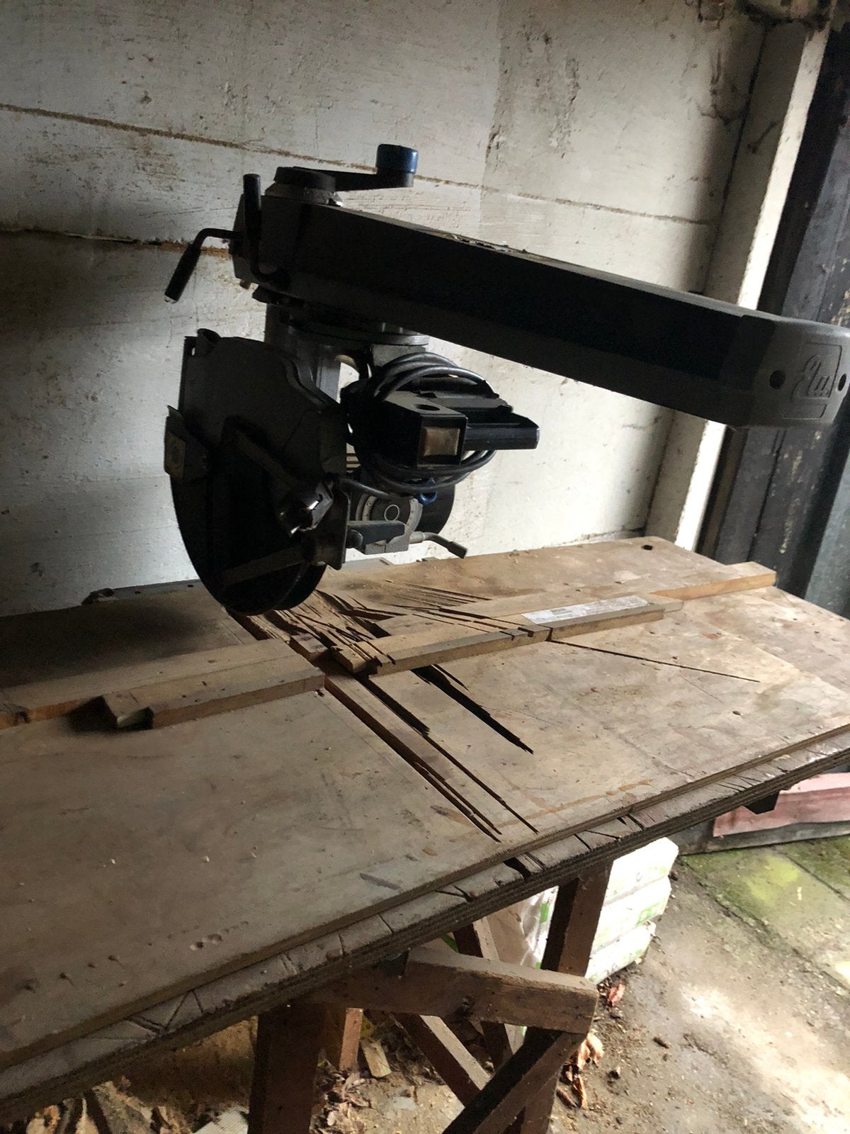 Zaagmachine, Ophalen, Gebruikt, Afkortzaag