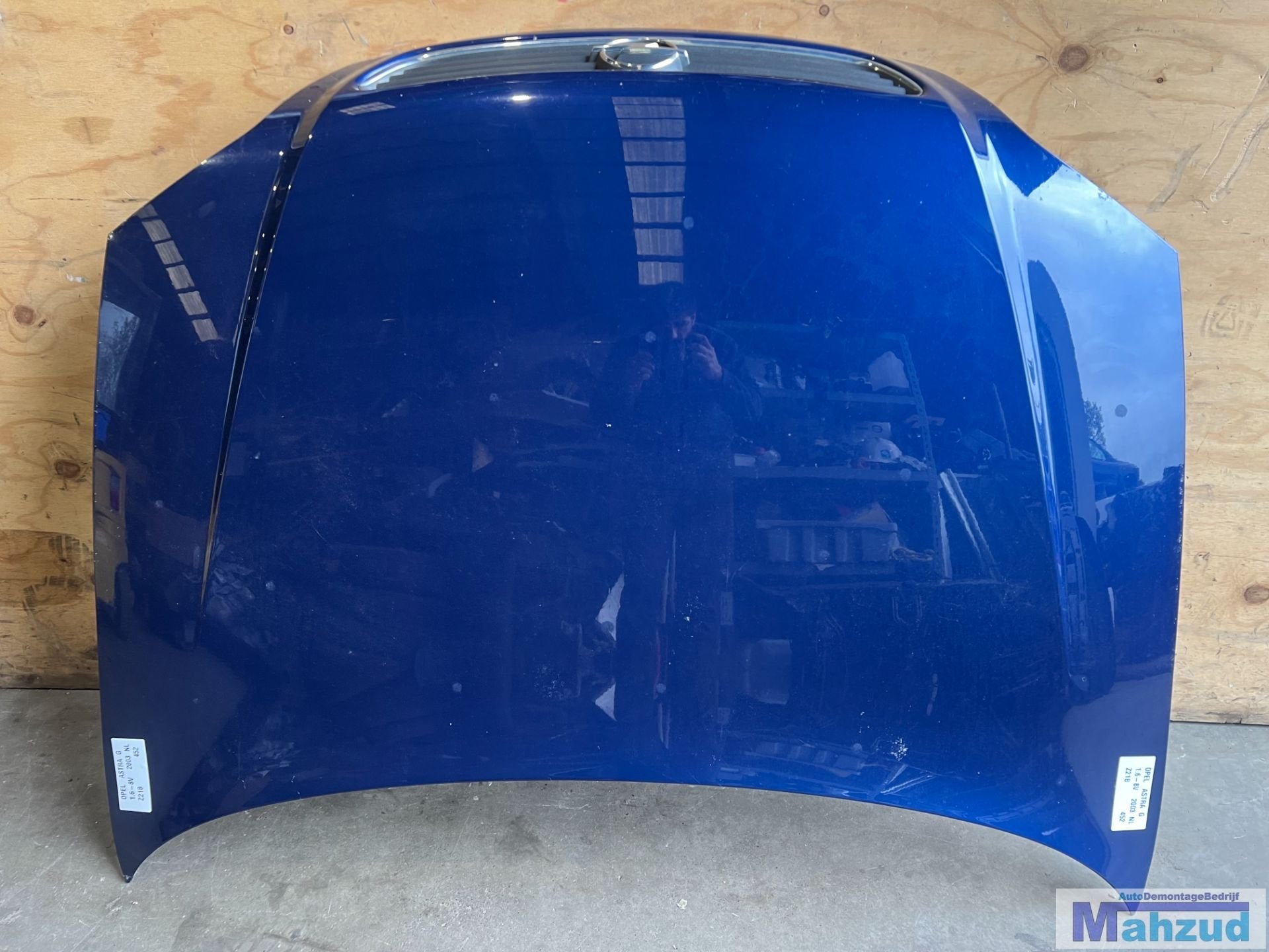 OPEL ASTRA G Blauw Z21B Motorkap 1997-2004, Opel Automobile GmbH, Capot moteur, Opel, Bahnhofsplatz 1
65423  Russelsheim am Main, DE