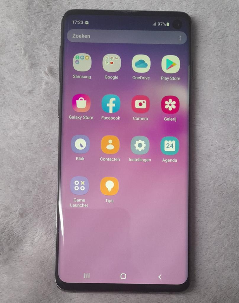 Samsung S10, Telecommunicatie, Ophalen, Zwart, Touchscreen, Met simlock