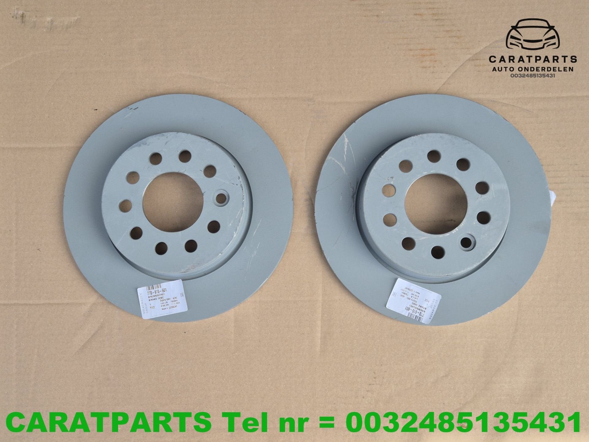 Disques de frein Multivan 7T0615601 d'origine constructeur, Autos : Pièces & Accessoires, Électronique & Câbles, Volkswagen, Utilisé