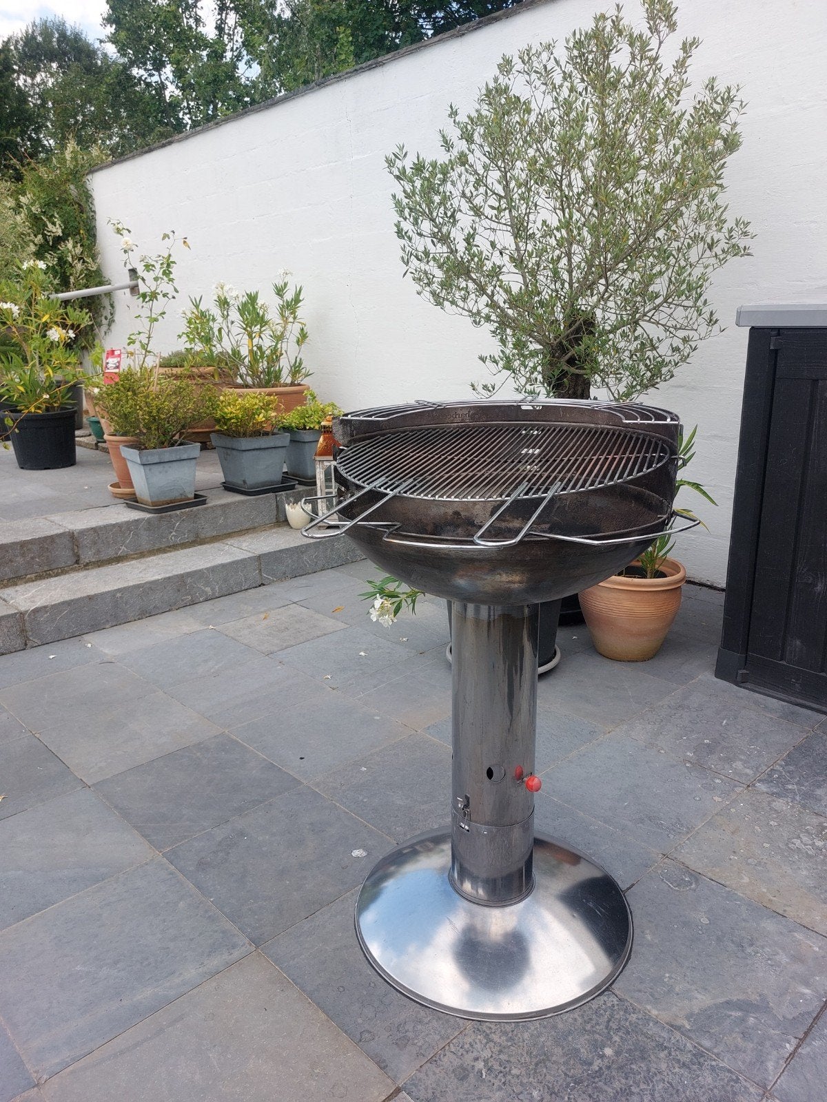 Inox Barbecue op houtskool., Tuin en Terras, Ophalen