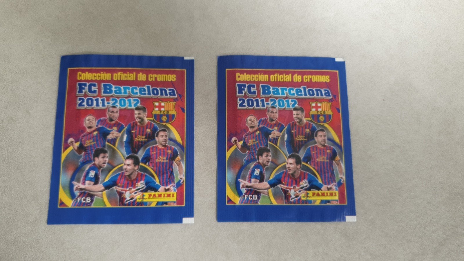 FC BARCELONA sealed Panini stickers 2011-2012  * 2 pakjes., Ophalen of Verzenden, Nieuw, Meerdere plaatjes