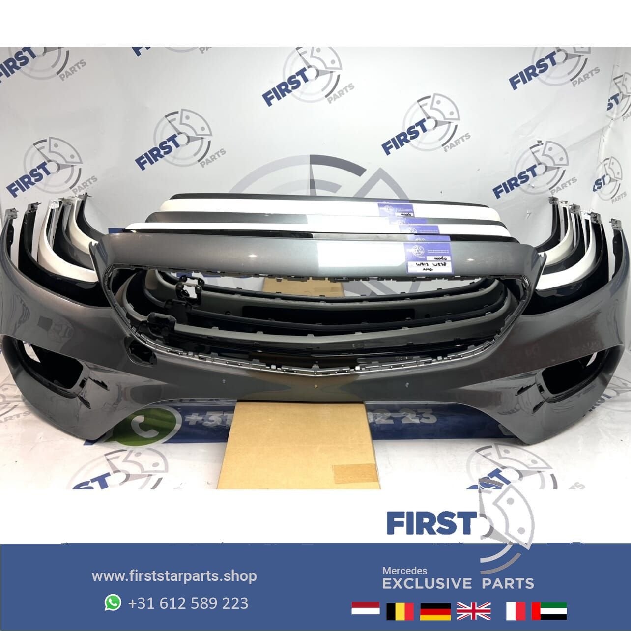 W213 E KLASSE AMG voorbumper PDC Mercedes E Klasse 2016-2018, Gebruikt, -, Voor, Ophalen of Verzenden
