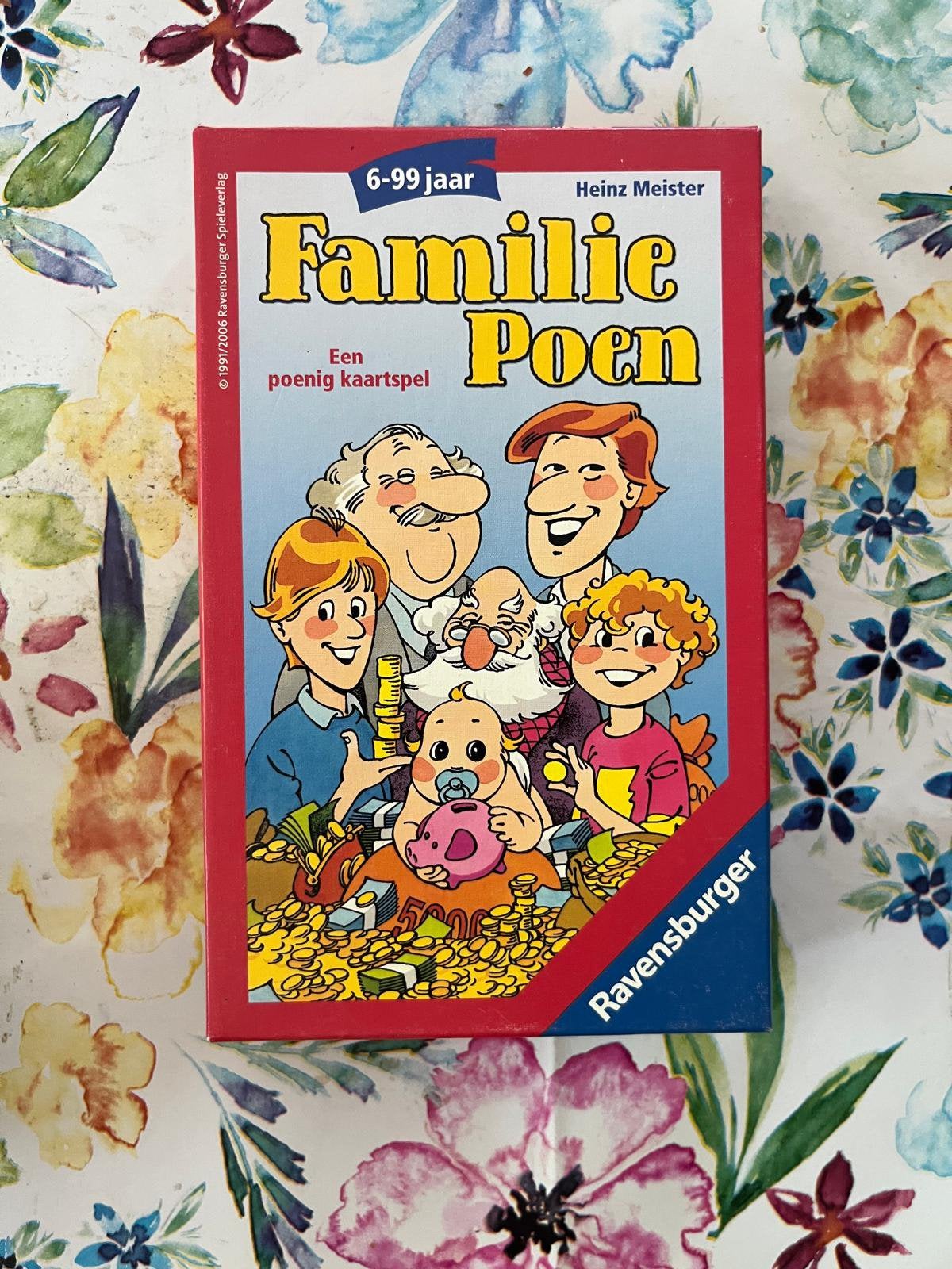 Gezelschapsspel kaartspel Familie Poen, Ophalen, Zo goed als nieuw