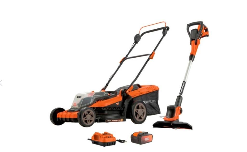 Powerplus Dual Power tuingereedschapset 20V/40V Li-Ion, Ophalen, Zo goed als nieuw