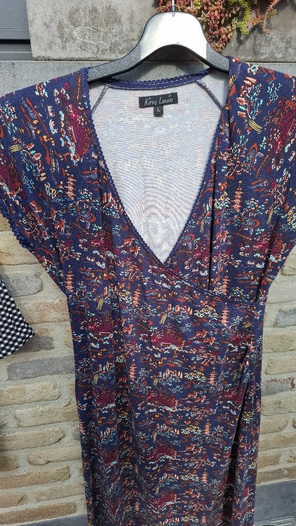Kleedje King Louie, Kleding | Dames, Ophalen of Verzenden, Zo goed als nieuw, Maat 42/44 (L), Meerkleurig