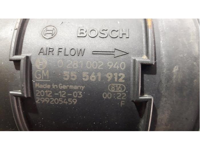 Luchtmassameter van een Opel Astra, Gebruikt, -, -, Opel