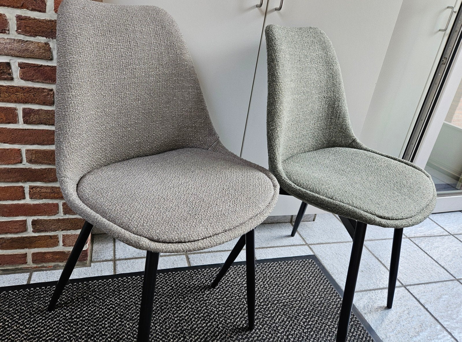 Eetkamerstoelen, Huis en Inrichting, Stoelen, Ophalen, Zo goed als nieuw, Stof, Vijf, Zes of meer stoelen