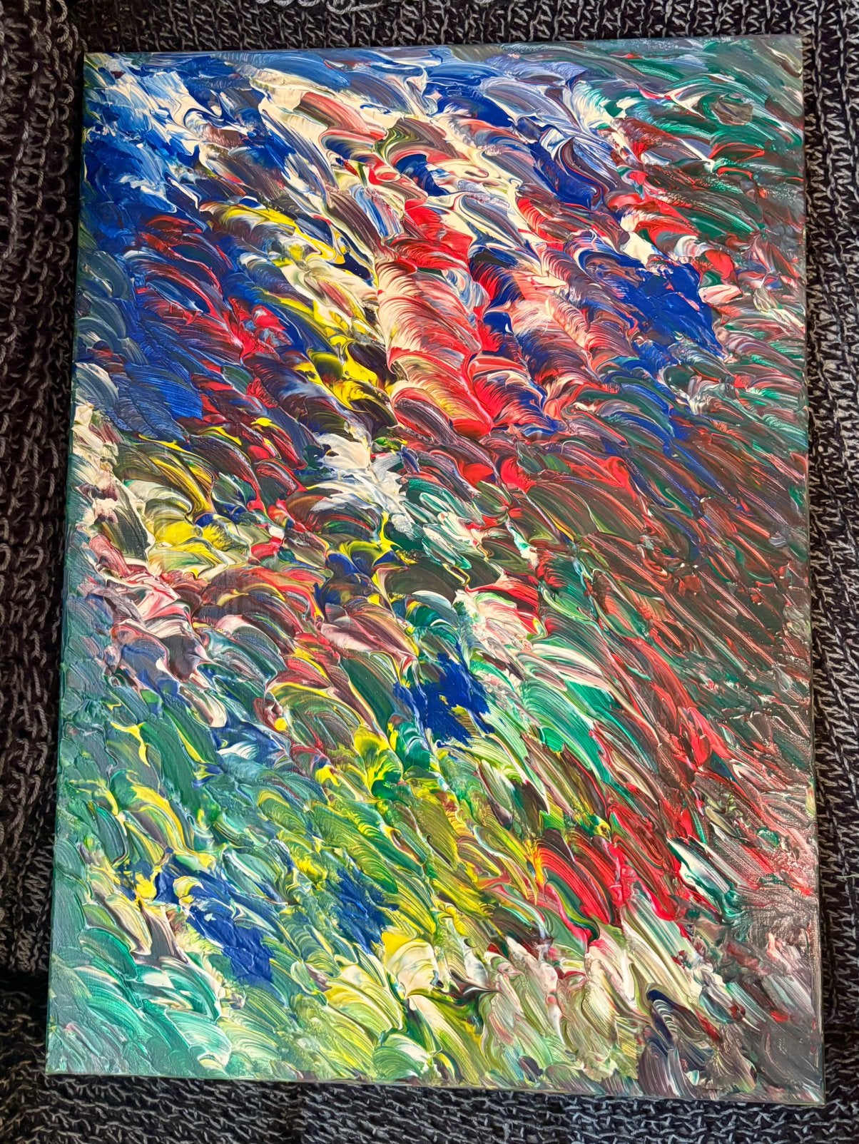 Peinture acrylique sur toile à vendre, Enlèvement