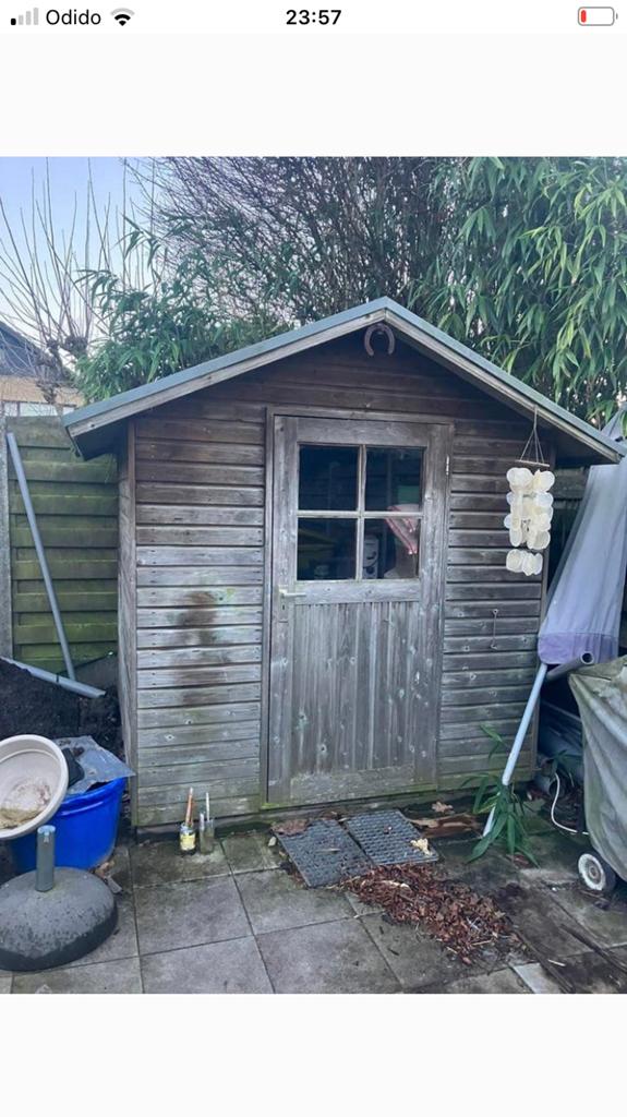 Net tuinhuisje te koop, Tuin en Terras, Tuinhuizen, Ophalen, Zo goed als nieuw
