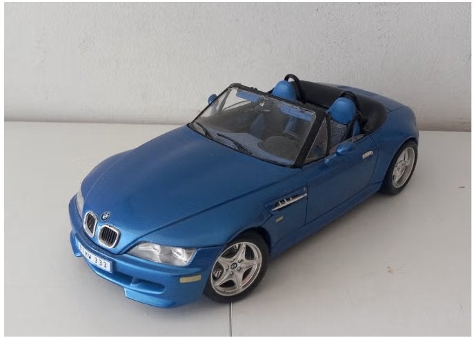 Bmw Z3 M cabrio , schaal 1:18 , incl. levering, Hobby en Vrije tijd, Ophalen, Auto