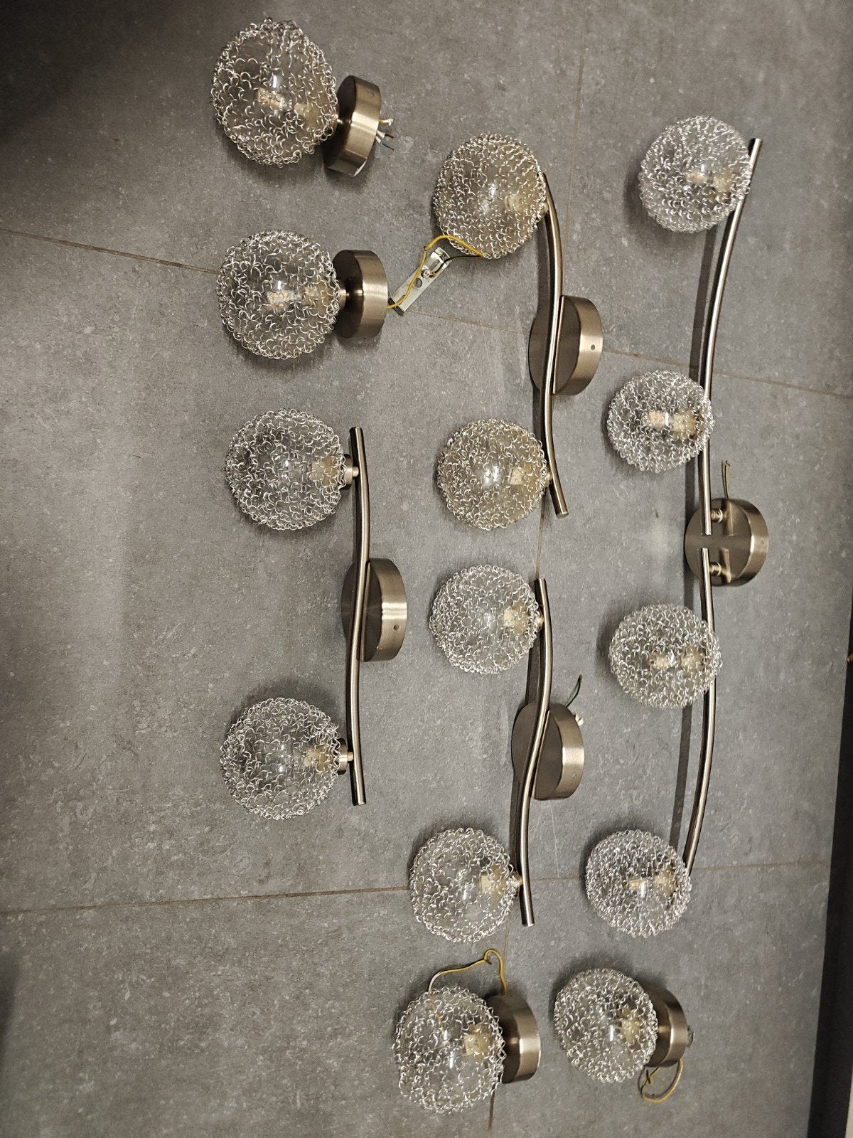 Complete set moderne decoratieve hanglampen, Ophalen, Metaal