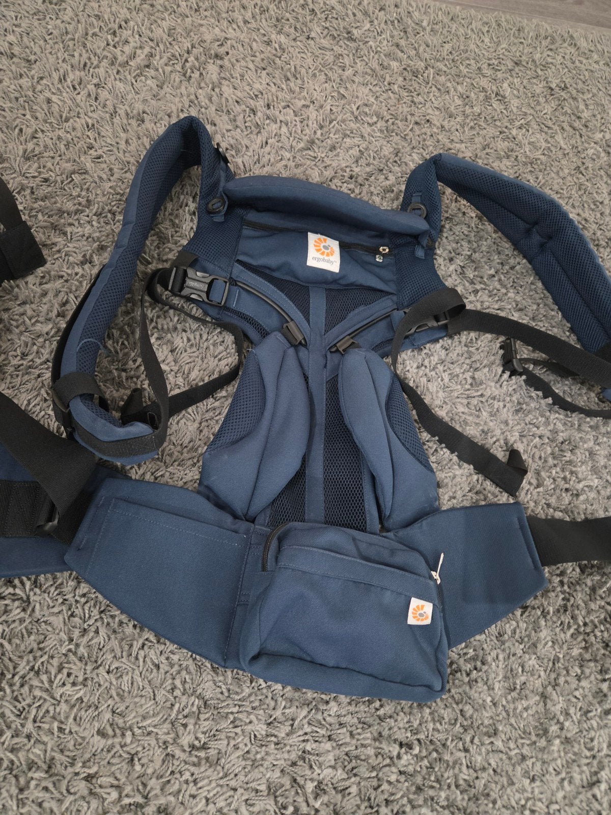 Babydrager Ergobaby omni 360 cool air mesh midnight blue, Enfants & Bébés, Enlèvement, Porte-bébé