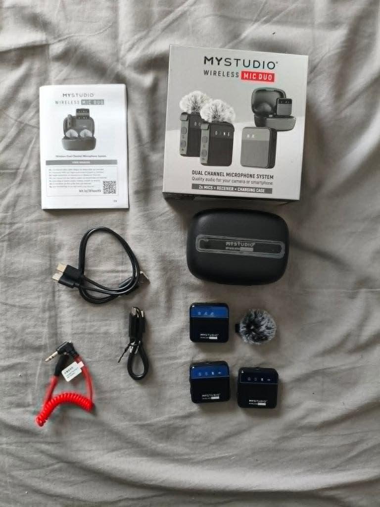 Easypicks Mystudio Wireless mic duo, Musique & Instruments, Microphones, Enlèvement, Comme neuf, Micro studio, Sans fil