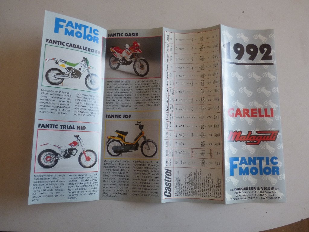 DOSSIER D'INFORMATION SUR LE MOTEUR FANTIC, Enlèvement ou Envoi, Comme neuf