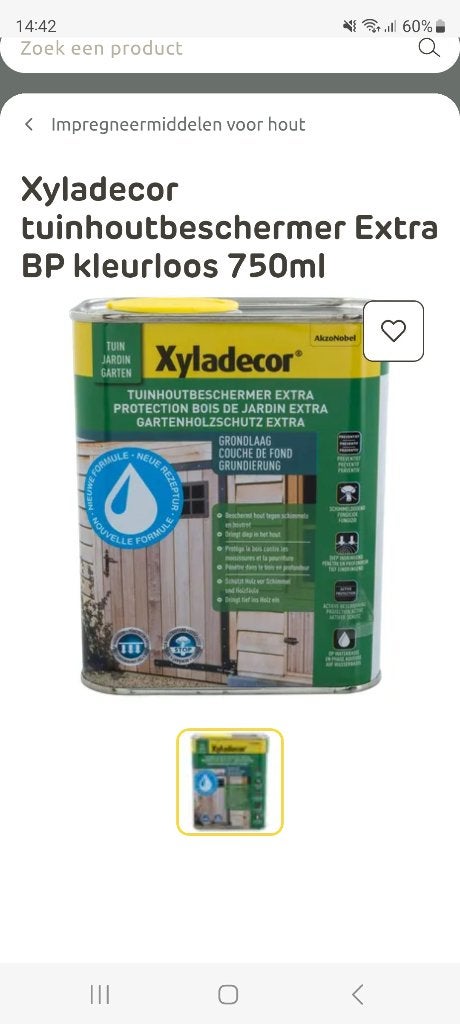Xyladecor tuinhoutbeschermer Extra BP kleurloos 750ml x 6 st, Doe-het-zelf en Bouw, Verf, Beits en Lak, Overige kleuren, Nieuw
