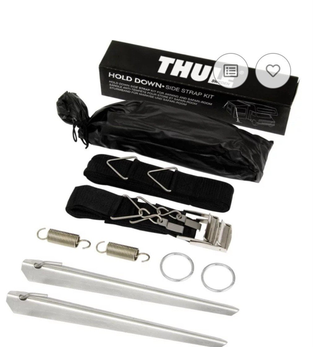 Sangles Thule d'arrimage pour store anti-tempêtes, Caravanes & Camping, Enlèvement ou Envoi