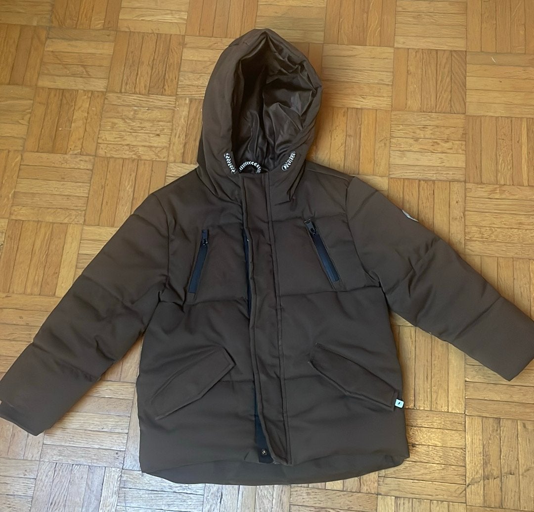 Bruine winterjas - JBC Kidz Nation maat 110, Kinderen en Baby's, Kinderkleding | Maat 110, Ophalen, Gebruikt, Jongen of Meisje