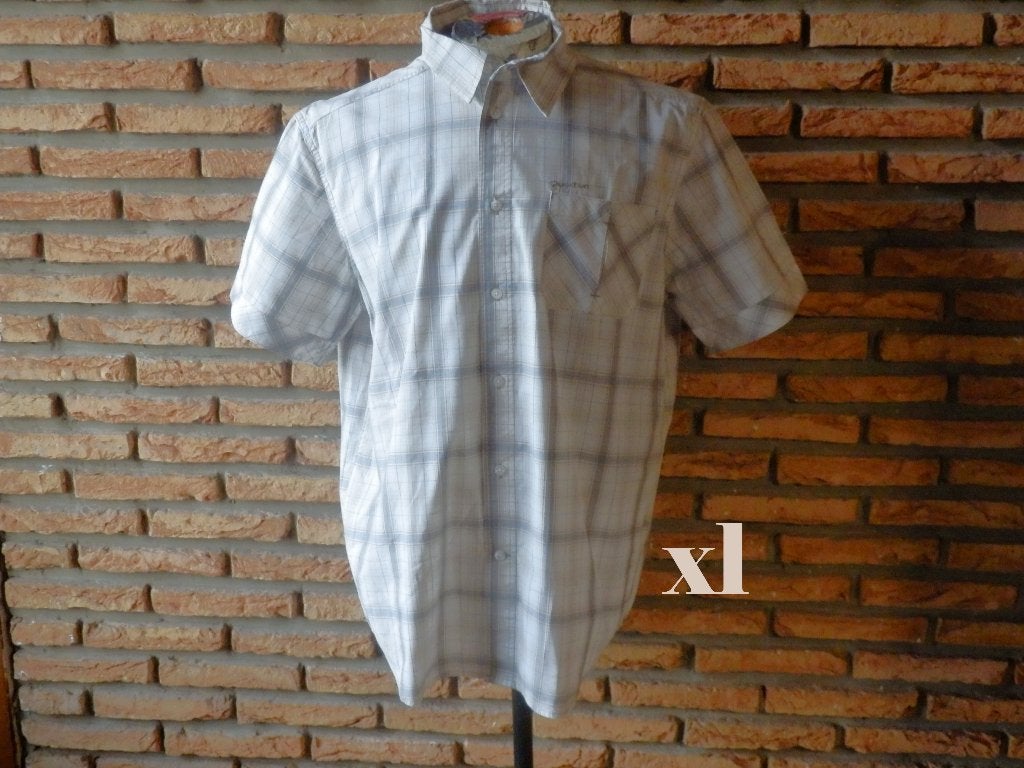 (7)- chemise homme t.XL grise - quechua -, Quechua, Ophalen of Verzenden, Zo goed als nieuw, Grijs