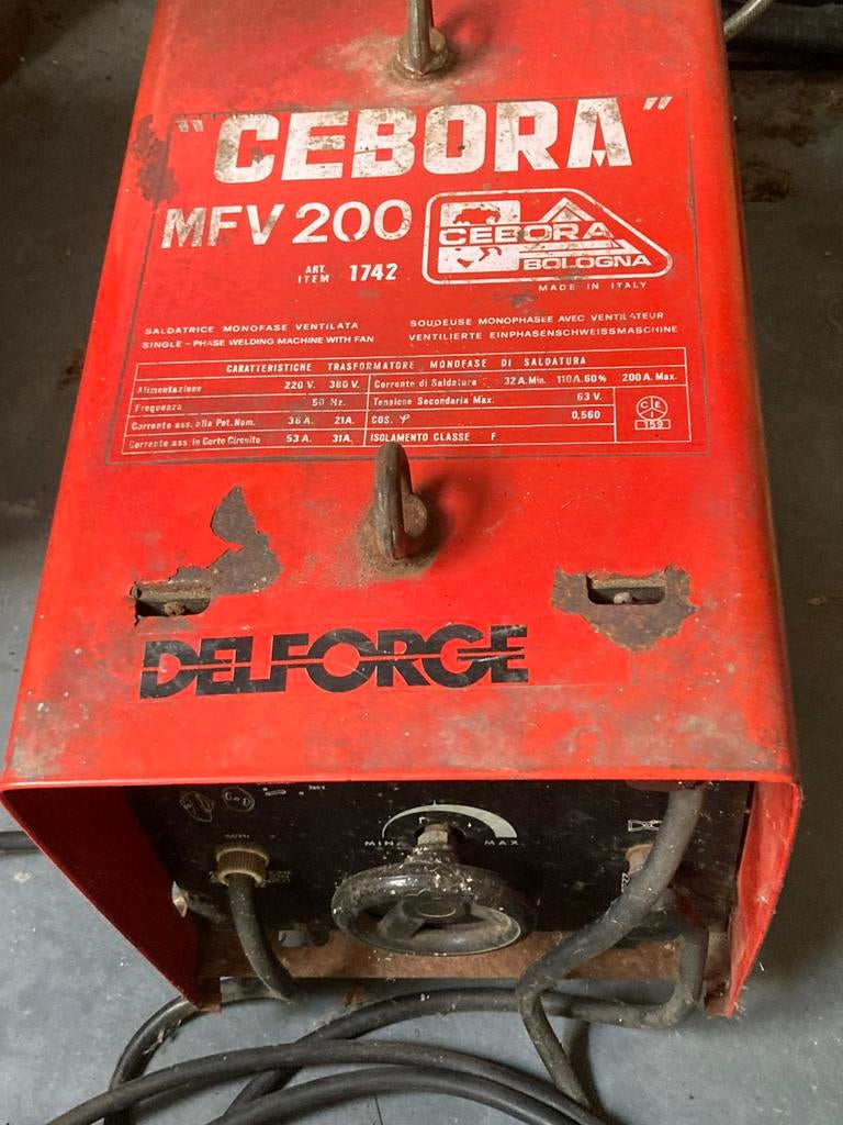 Laspost Cebora MFV 200, Enlèvement, Utilisé