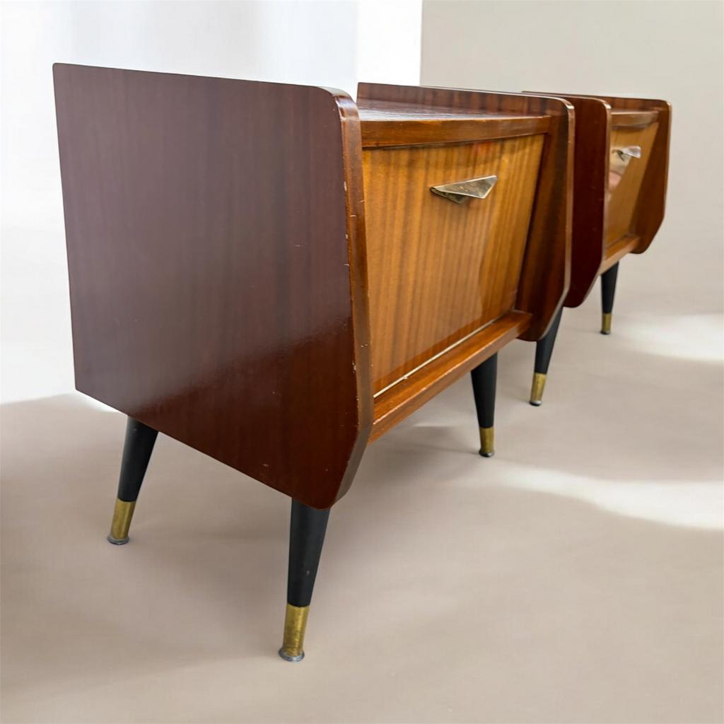 Ensemble de 2 tables de chevet/mini-armoires vintage, Enlèvement, Comme neuf
