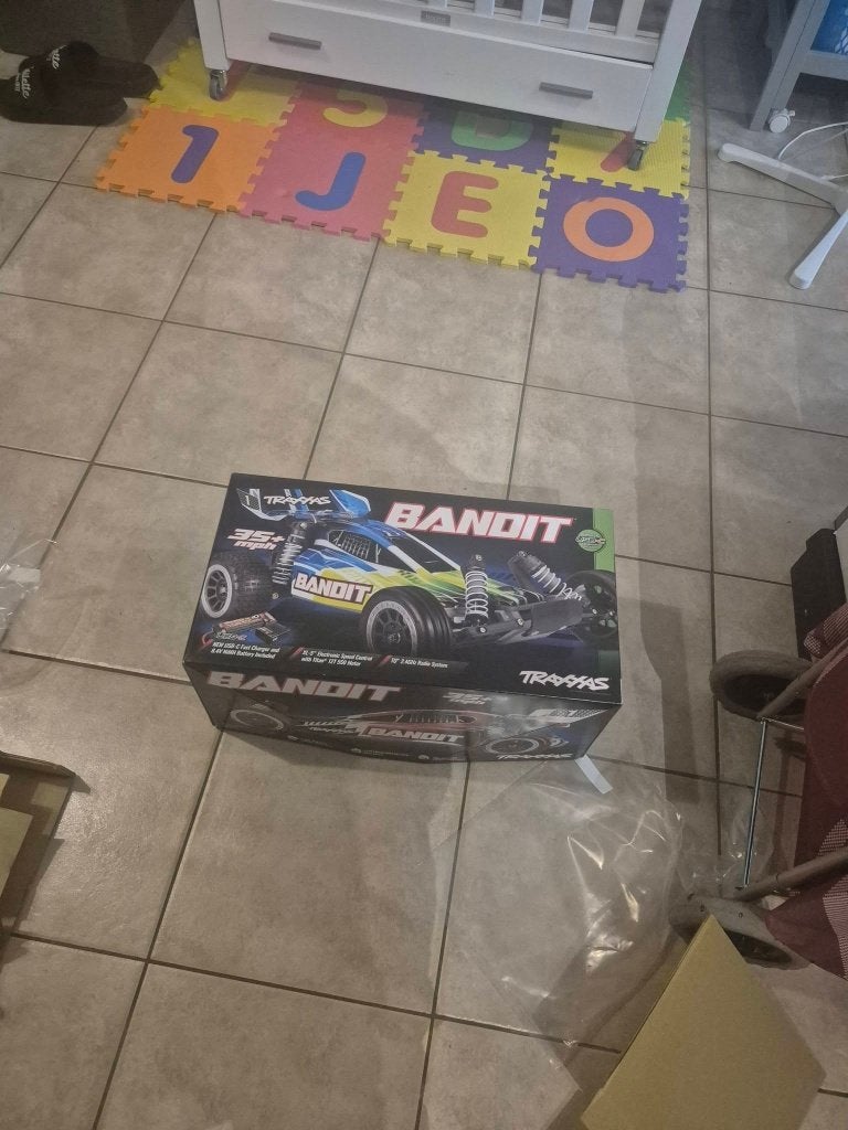 Rc auto traxxas bandit, Hobby en Vrije tijd, Ophalen, Gebruikt