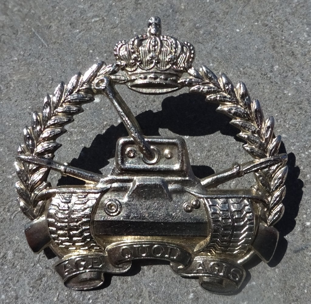 BELGIQUE: ABL / TP BLINDEES - BN TANK LOURD - INSIGNE BERET, Envoi, Armée de terre, Emblème ou Badge