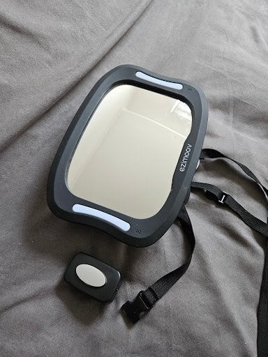 Miroir Bébé Voiture Ezimoov LED + Télécommande Noir, Enfants & Bébés, Enlèvement ou Envoi, Neuf