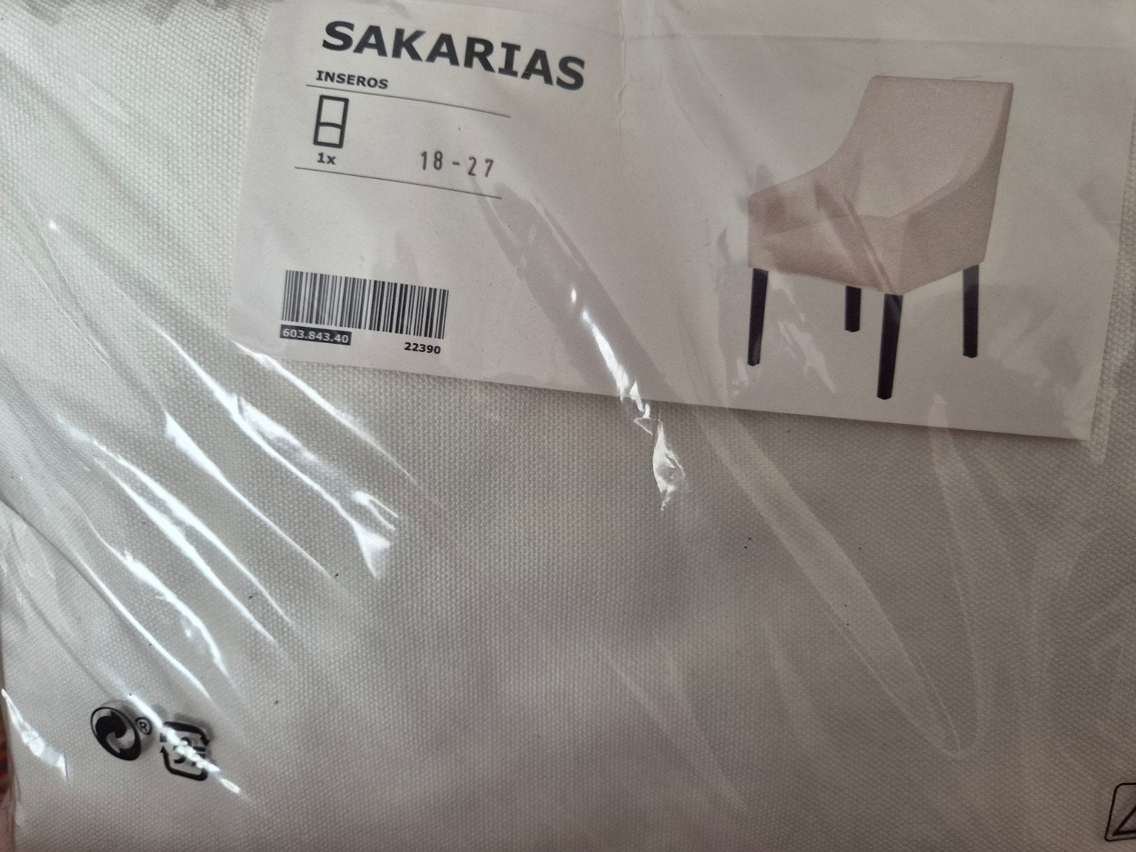 NIEUWE zetel/stoelhoes SAKARIAS IKEA, Huis en Inrichting, Stoelen, Ophalen