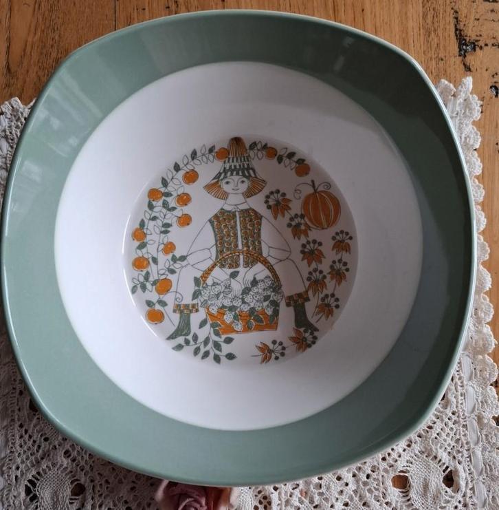 Vintage Noorse schaal, Figgjo Flint Sicilia, Antiek en Kunst, Ophalen of Verzenden