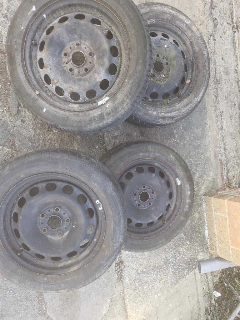 Jantes tôle et pneu été 5x112, Ophalen, Gebruikt, Velg(en), 16 inch