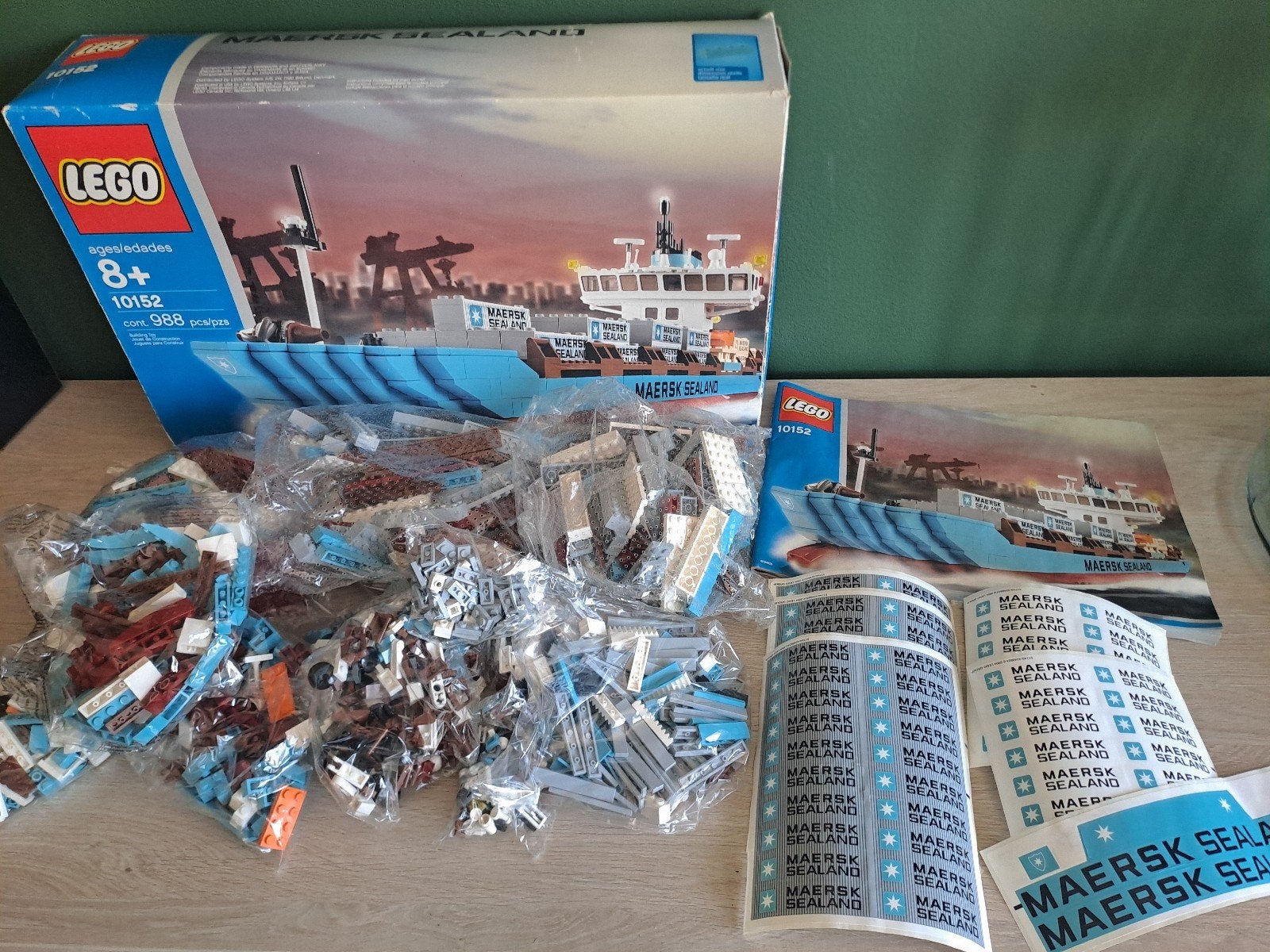 lego Vintage 2004 10152 Maersk Line Container Schip Nieuw, Ophalen, Compleet, Lego