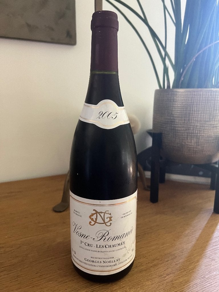 Vosne-Romanée 1 cru Les Chaumes 2005, Neuf, Enlèvement ou Envoi, Pleine, Vin rouge