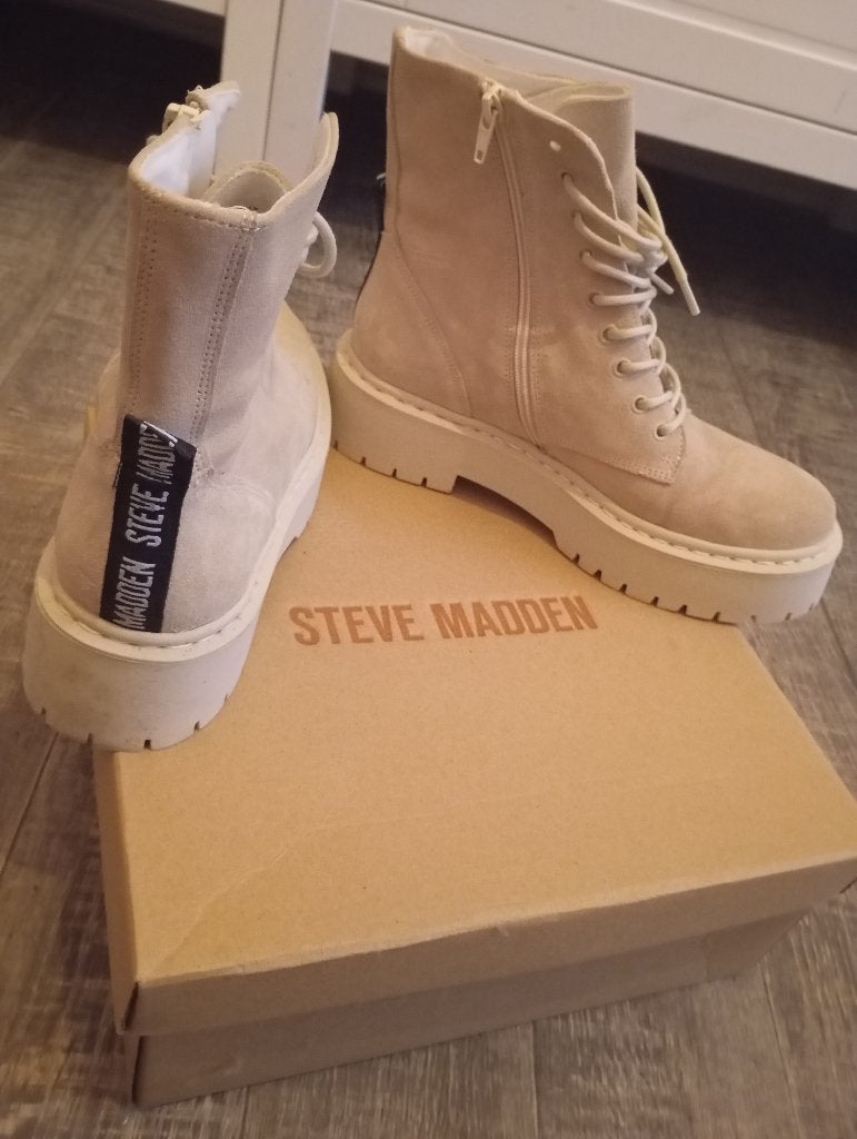 Bottines, Beige, Comme neuf, Enlèvement, Steve madden