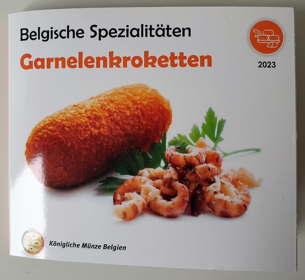 Belgium World Money Fair des croquettes aux crevettes 2023, Envoi, Série