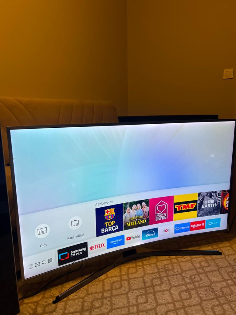 Samsung curved 49 inch Smart TV 4K Ultra HD HDR10+, Enlèvement, Comme neuf, Samsung, Smart TV