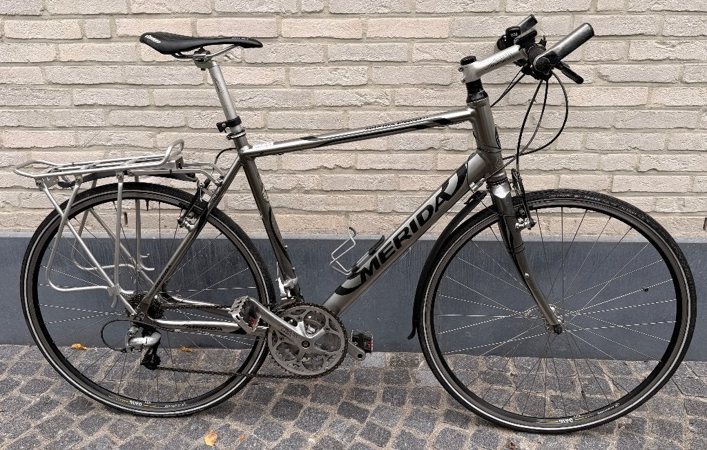 Lichte stadsfiets Merida, Fietsen en Brommers, Gebruikt, Velgrem, Versnellingen, 53 tot 57 cm