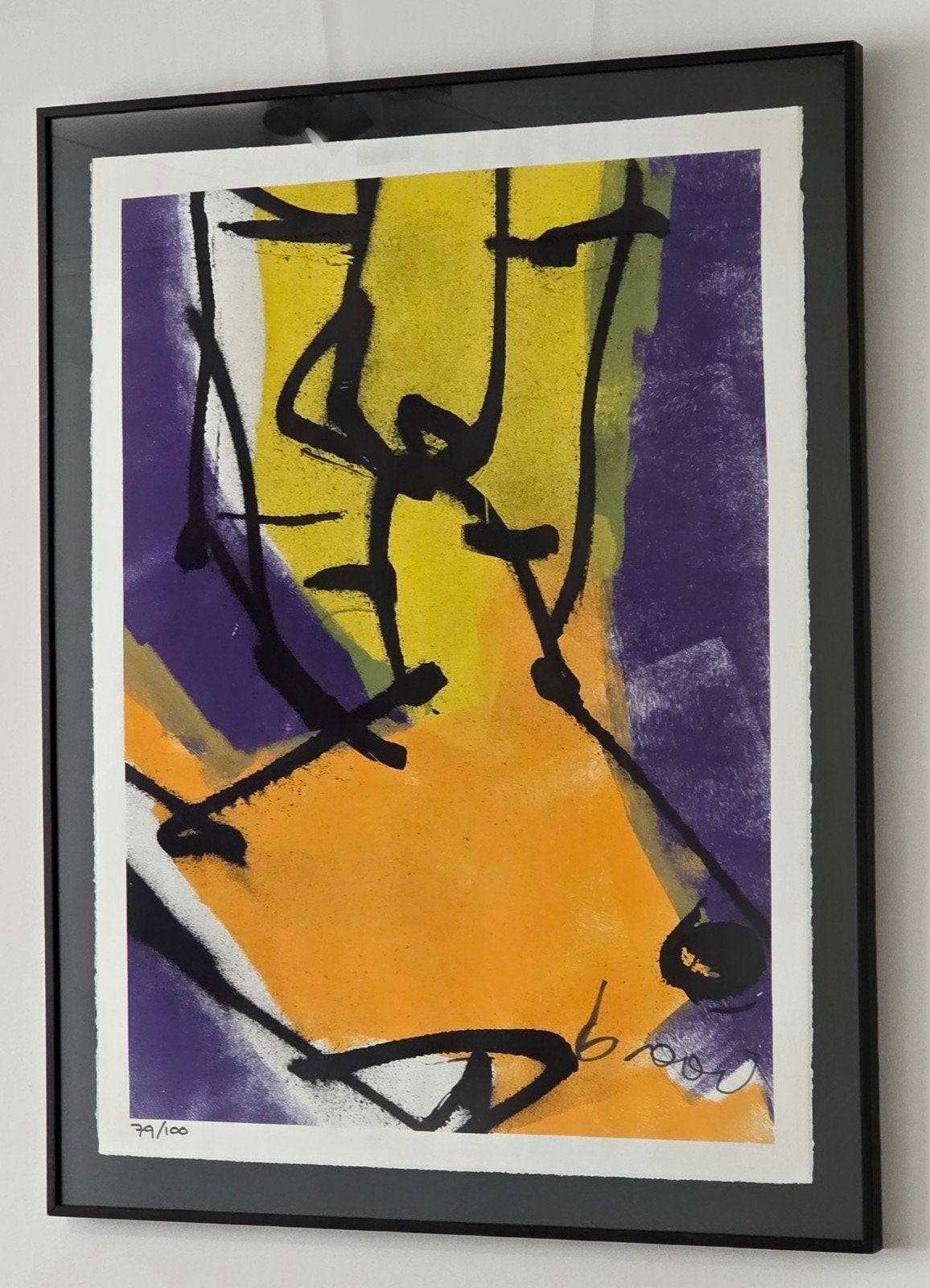 Herman Brood - Man met Paard - 79/100 - Handgesigneerd, Ophalen of Verzenden, Echtheidscertificaat, Zeefdruk