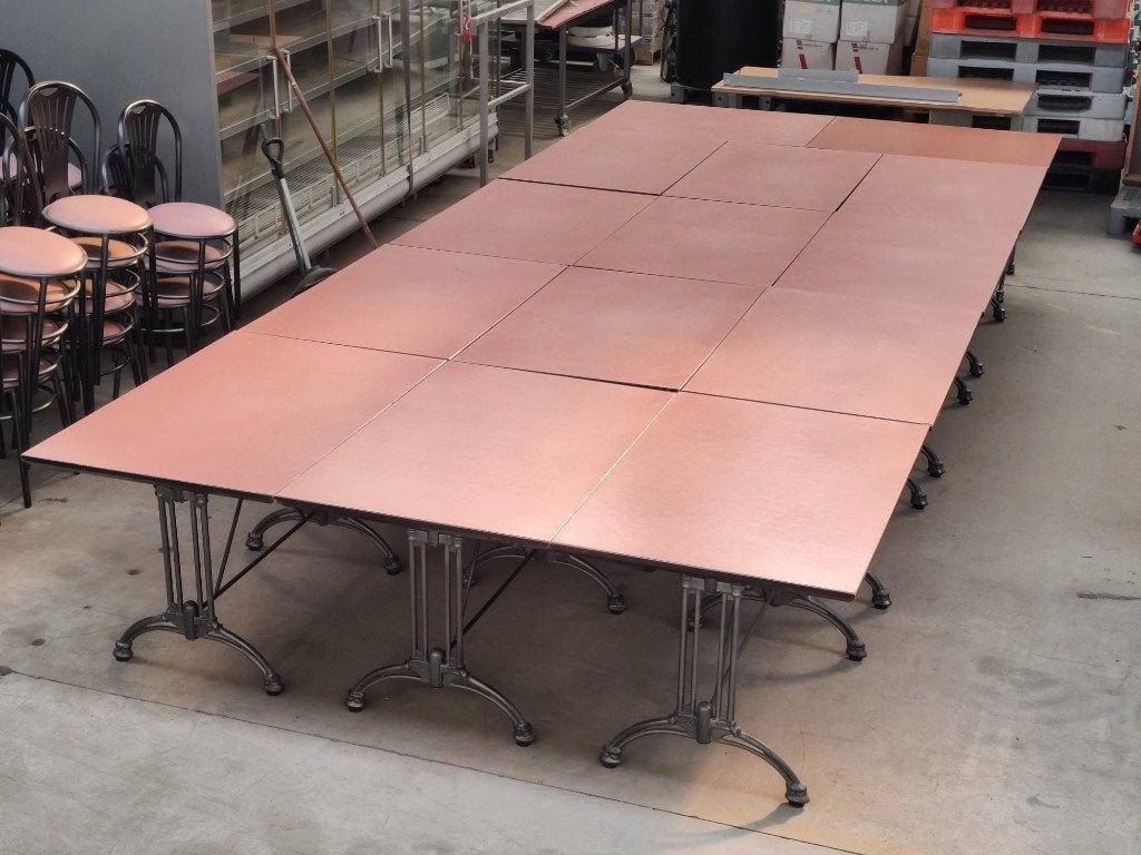 14 tables de 120 x 80 x 74 cm, Articles professionnels, Mobilier, Onbekend, Enlèvement, Utilisé