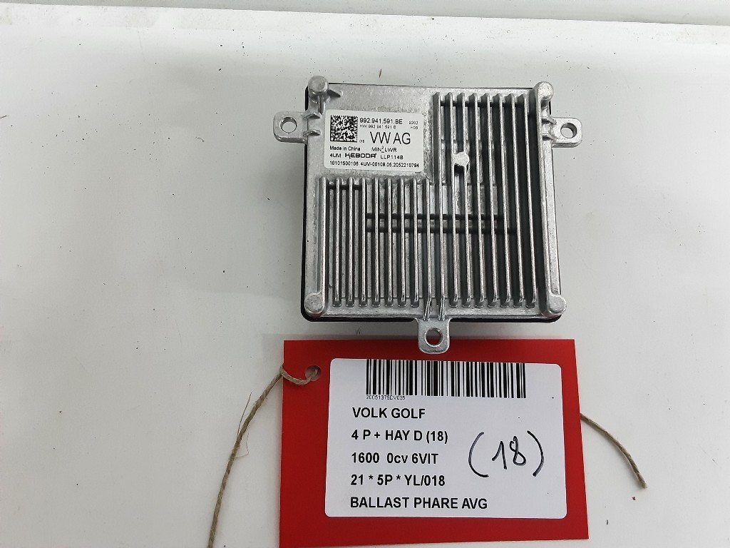 BALLAST DE PHARE XENON GAUCHE Volkswagen Golf VIII (CD1), Volkswagen, Mevr. I. Hauben, Utilisé, Rue de l'Espoir 34 34
4030  GRIVEGNÉE, BE