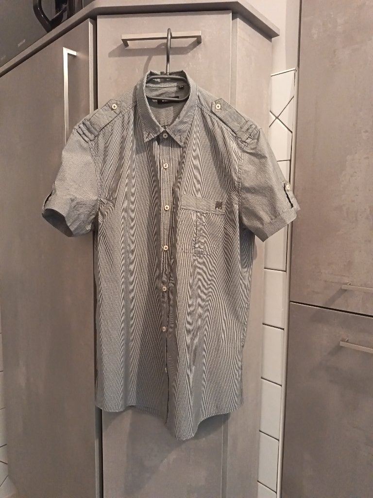 SHIRT 46 ANTHONY MORATO grijs-wit S/M, Ophalen of Verzenden, Zo goed als nieuw, Meerkleurig, ANTHONY MORATO