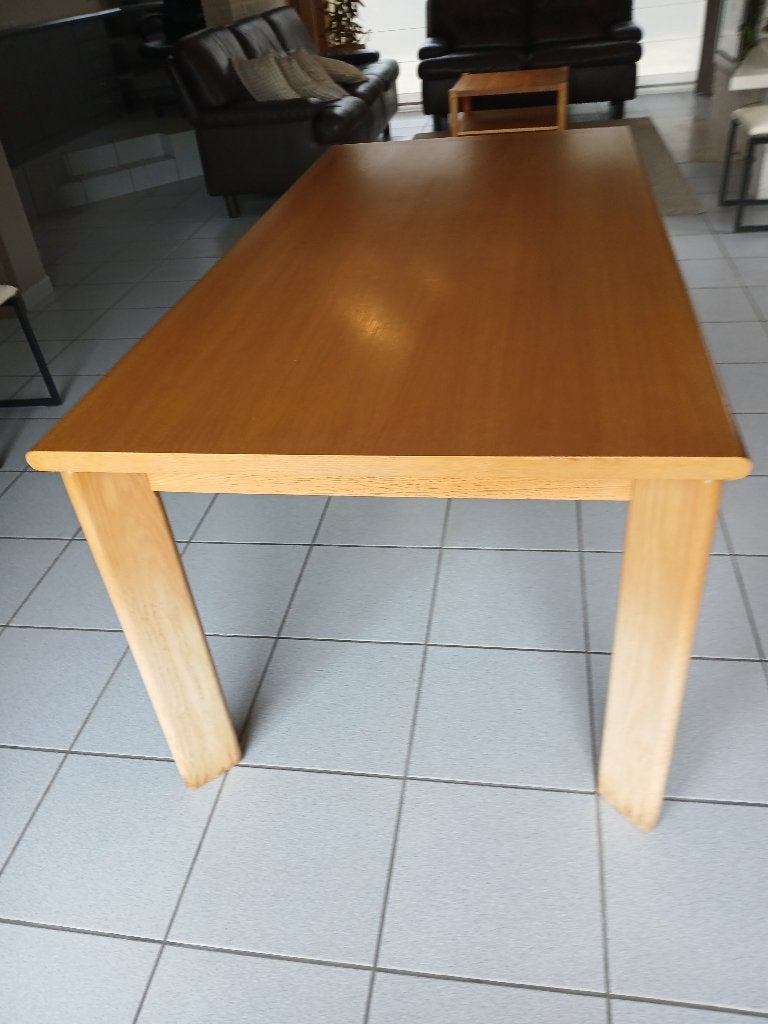 Tafel 6-8 Personen hout (Eik), Huis en Inrichting, Tafels | Eettafels, Ophalen, 50 tot 100 cm, Zo goed als nieuw, Vijf personen of meer
