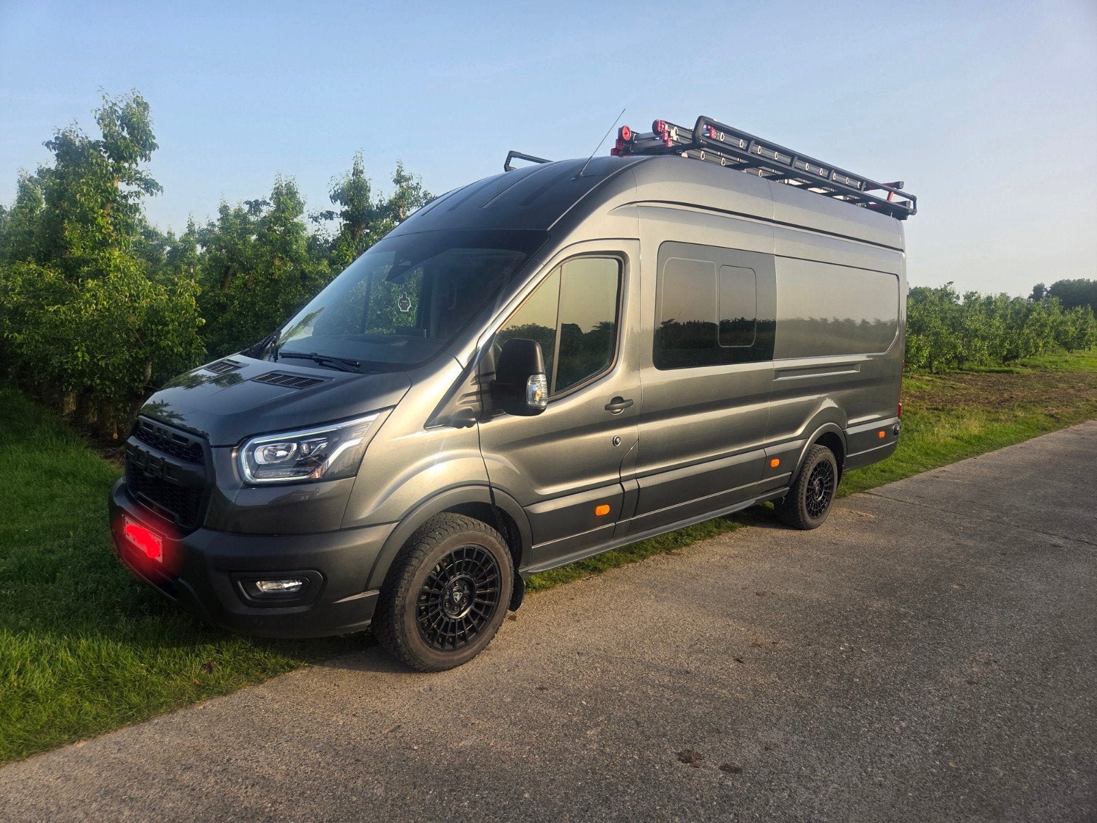 Ford transit L4H3 full option / inclusief btw, Autos, Ford, Argent ou Gris, Achat, Euro 6, Boîte manuelle