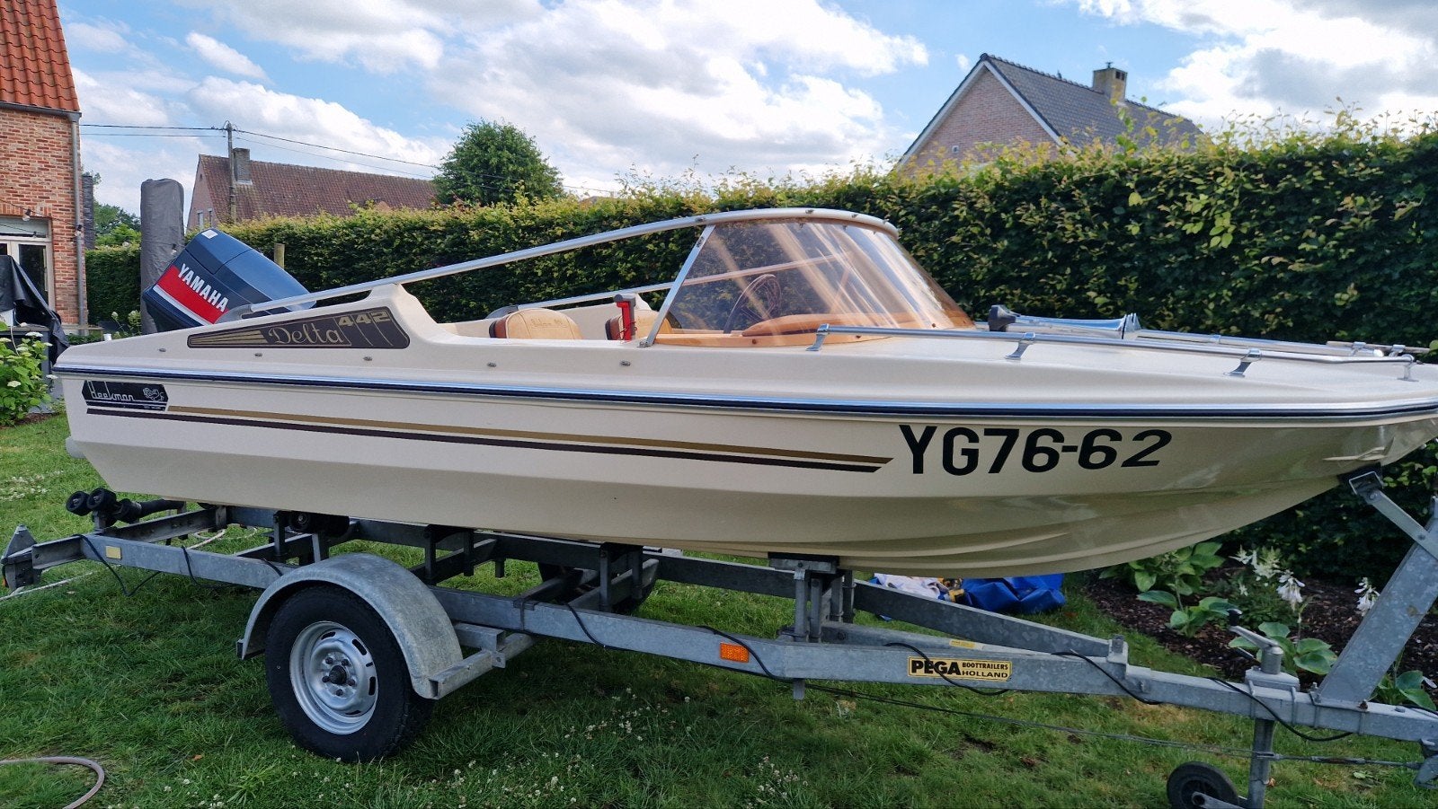 Zeer mooie super degelijke speedboot beekman met yamaha bbm, Ophalen, Beekman, Buitenboordmotor