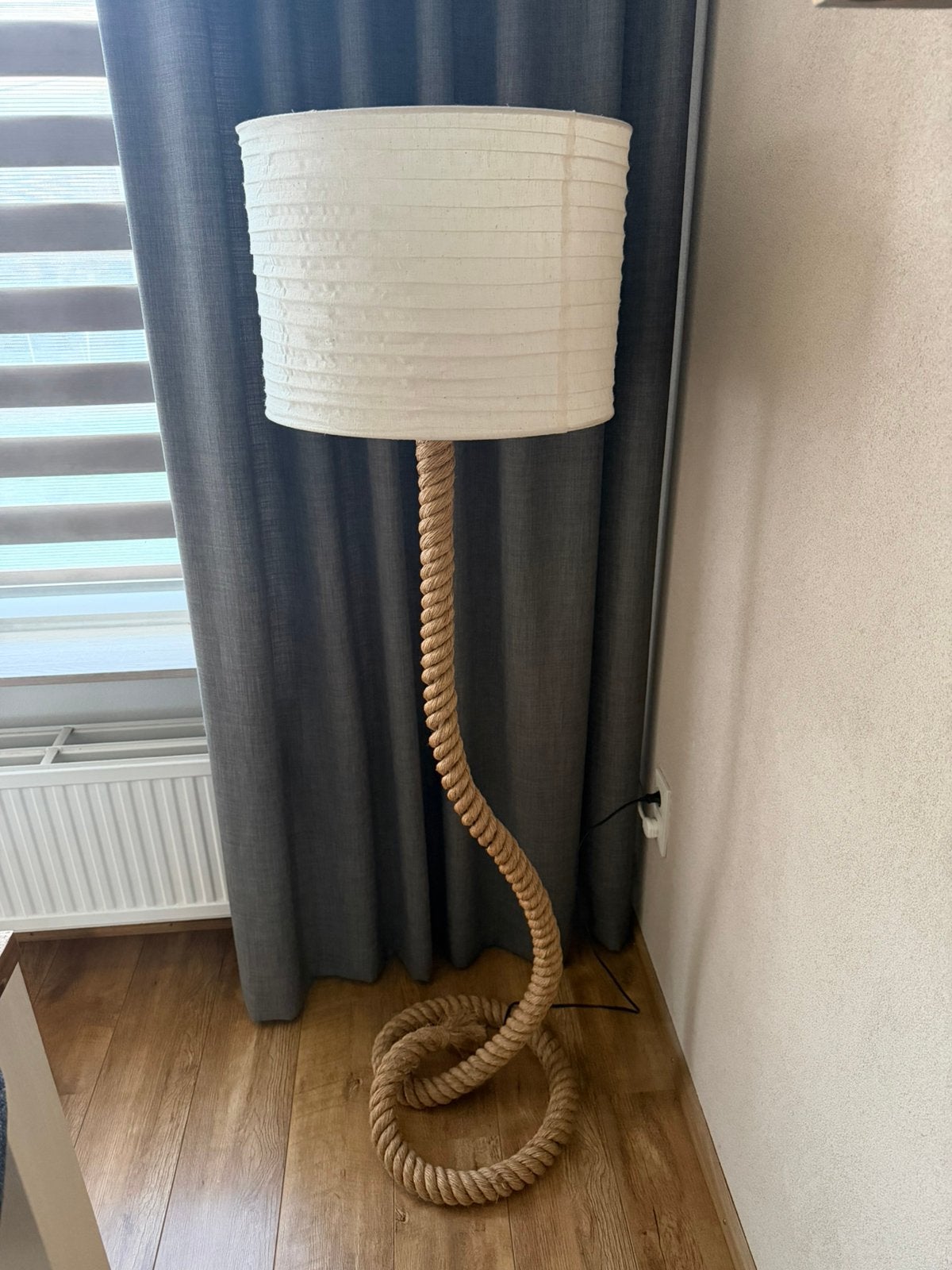 Touwlamp 160cm, Huis en Inrichting, Lampen | Vloerlampen, Ophalen, Zo goed als nieuw