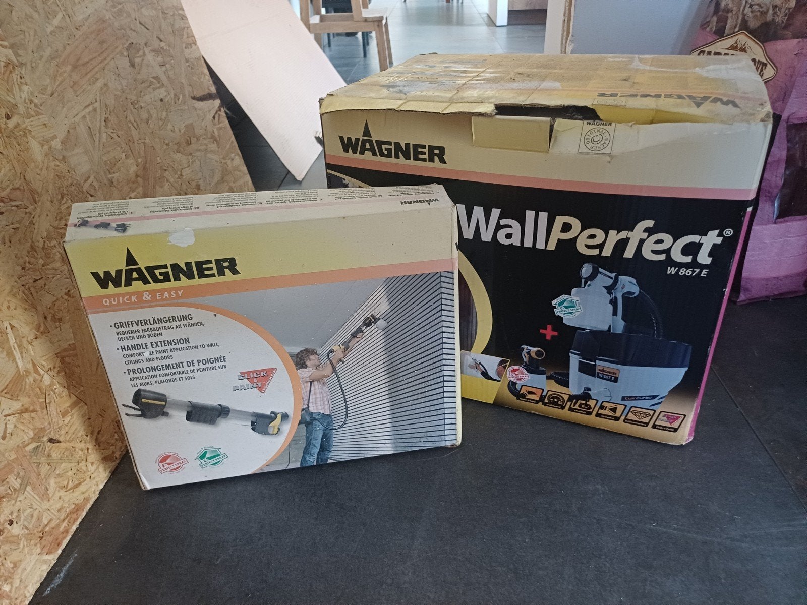 Wagner wall perfect spuitpistool, Doe-het-zelf en Bouw, Schildersmaterialen, Ophalen, Gebruikt, Verfspuit of Verfpomp